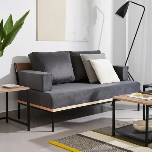 Sillon Silcar 2 Cuerpos Luci 160x58x80 Gris