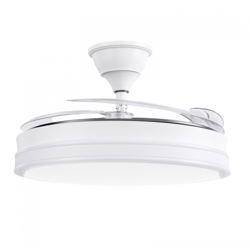 Imagen miniatura Ventilador De Techo Retractil Con Luz Kanji CFHB001WT 65W