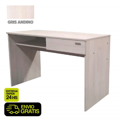 Escritorio Pc Notebook Platinum Mod 9038 1m Gris Andino