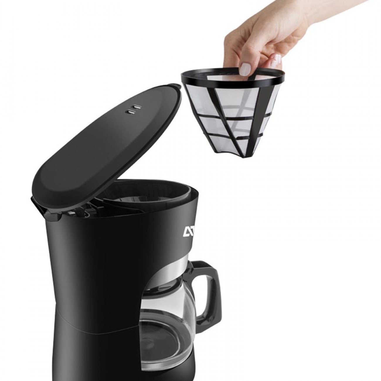 Imagen Cafetera De Filtro Atma Ca8143n