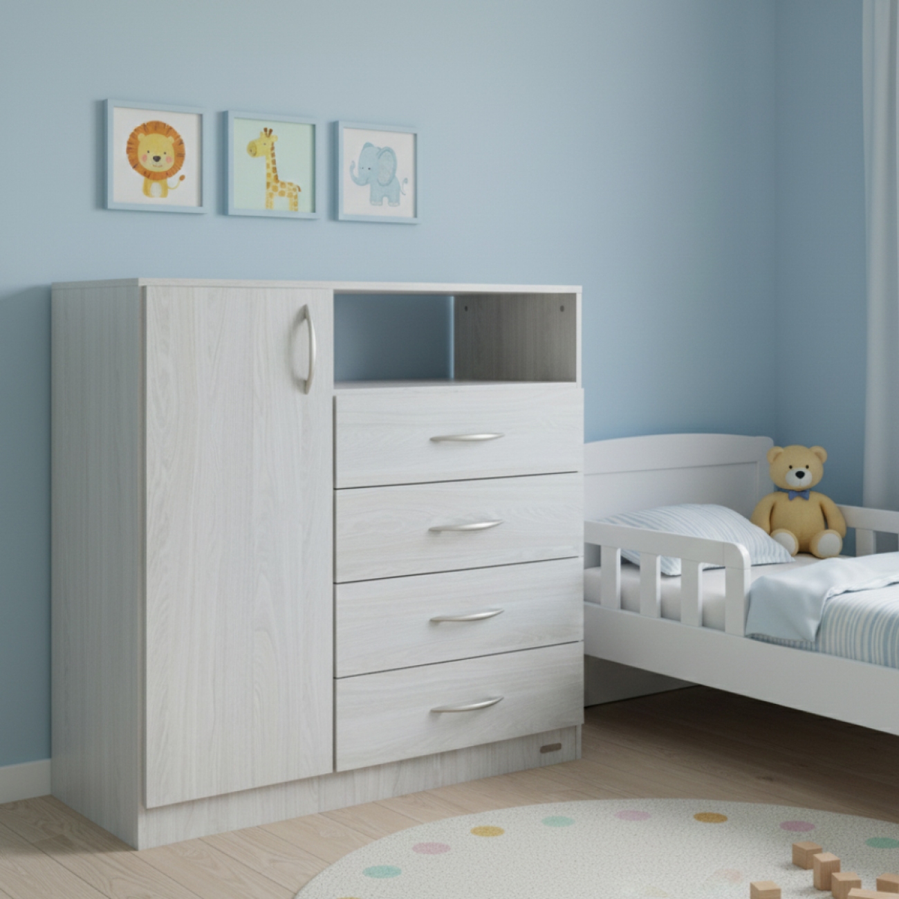 Imagen Comoda Chifonier Platinum Mod 921 Gris Andino
