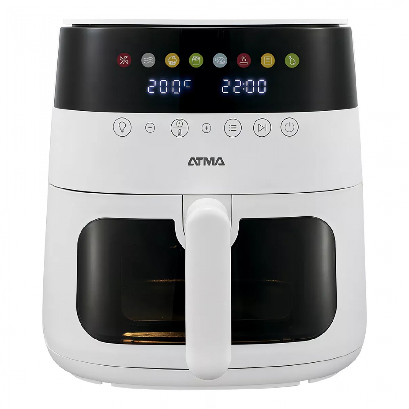 Imagen Freidora De Aire Atma 94fr246awp 6 Lts 8 Progr Digital Blanca