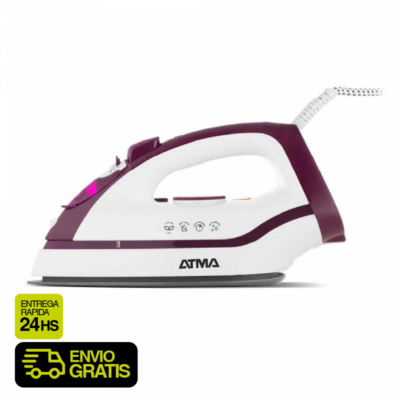 Imagen Plancha Vapor Atma PAV7271PI 2200W