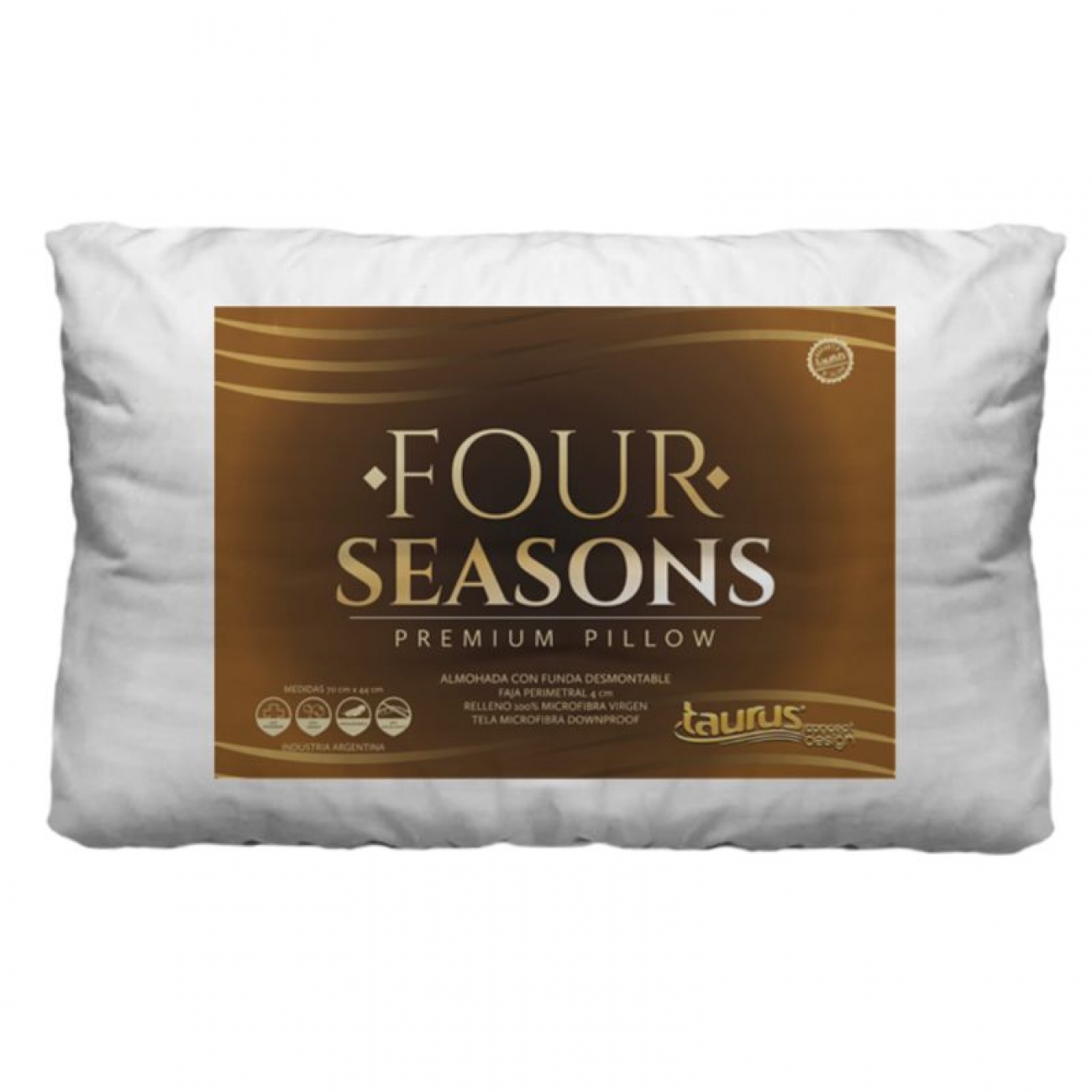 Imagen Almohada Taurus Four Season Microfibra 70x44 Antialergica