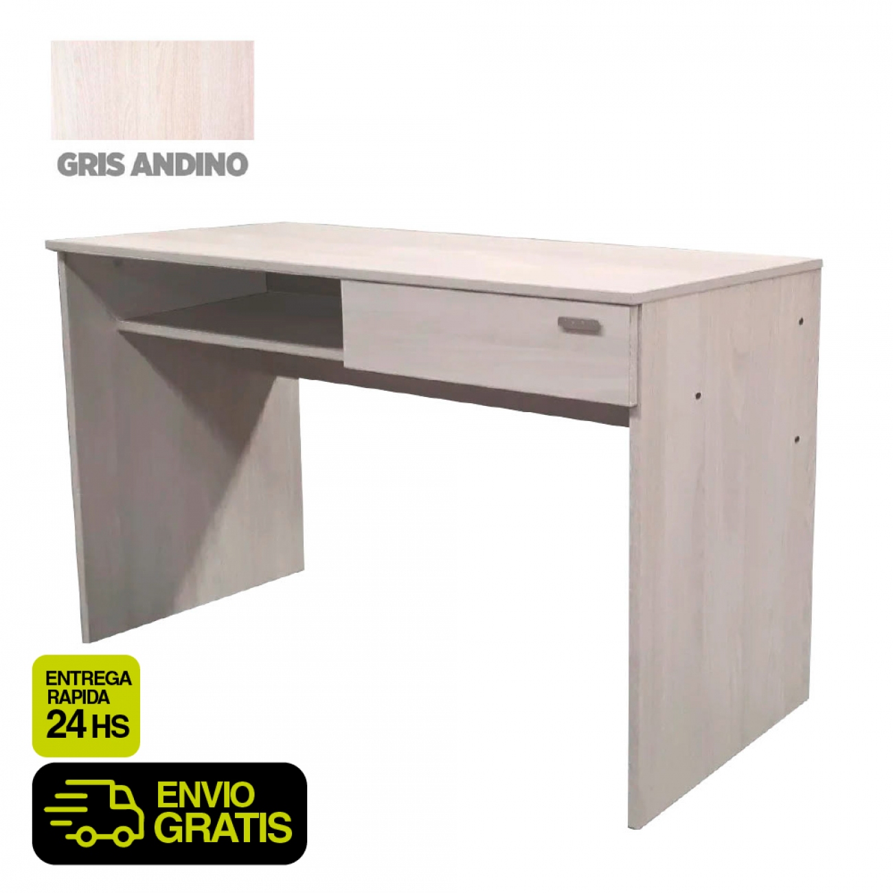 Imagen Escritorio Pc Notebook Platinum Mod 9038 1m Gris Andino