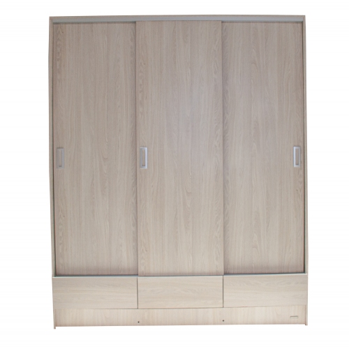 Imagen miniatura Placard Ropero Platinum 633 1&comma;80 Mts Puerta Corrediza Gris Andino