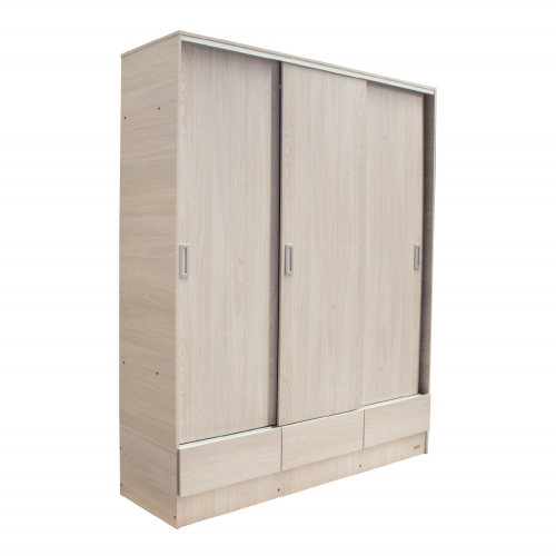 Imagen miniatura Placard Ropero Platinum 633 1&comma;80 Mts Puerta Corrediza Gris Andino