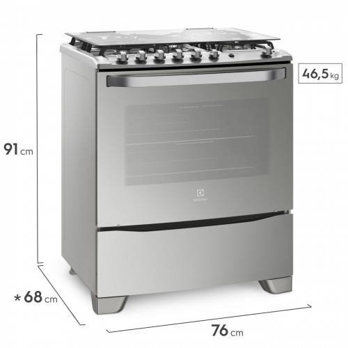 Imagen Cocina Multigas Electrolux 76gsr Encendido 5h 76 Cm Inox