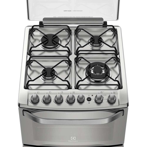 Imagen Cocina Electrolux 56dxq 4 Hornallas Acero Inoxidable