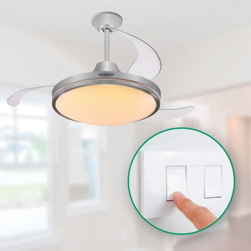 Imagen miniatura Ventilador De Techo Peabody Pe-vtrdc425s 72w Con Luz