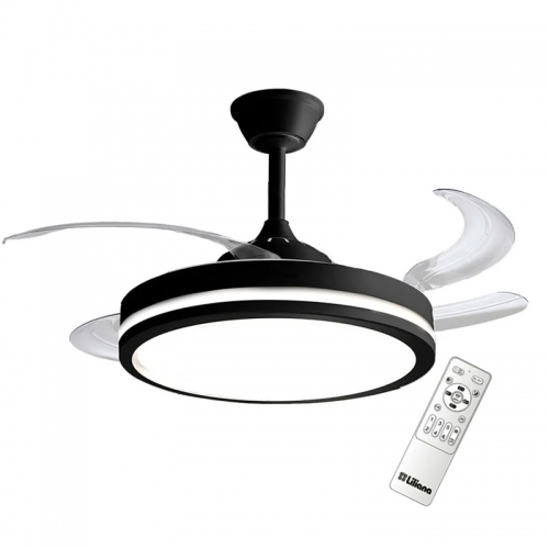 Ventilador De Techo Retractil Liliana Vvthn603r 110w Negro