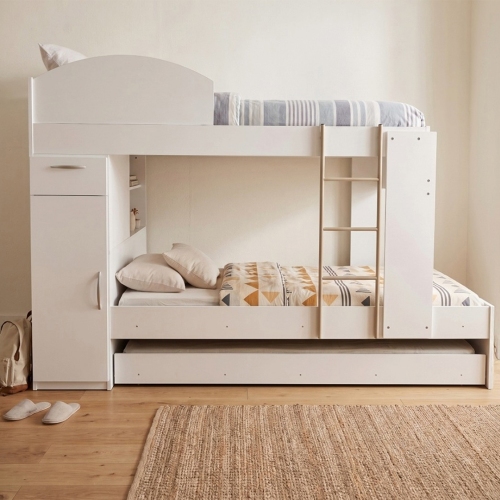 Cama Cucheta Triple Platinum 954 Con Placard Blanco
