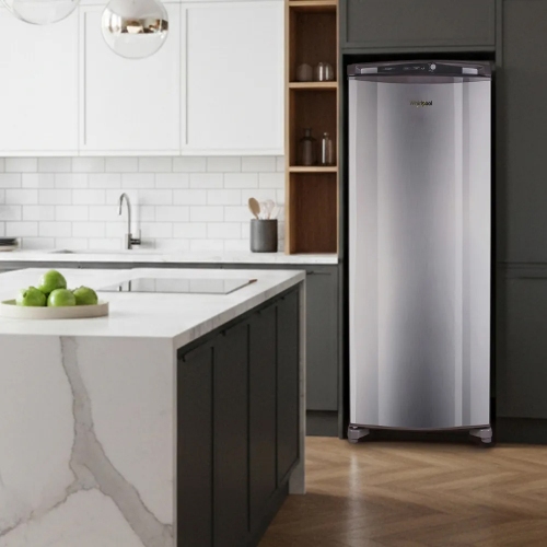 Imagen miniatura Freezer Vertical Whirlpool Wvu26mkdim 260lts Inoxidable