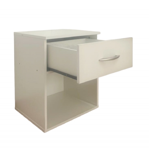 Imagen miniatura Mesa De Luz Platinum Flotante 964-3 Blanco Veta