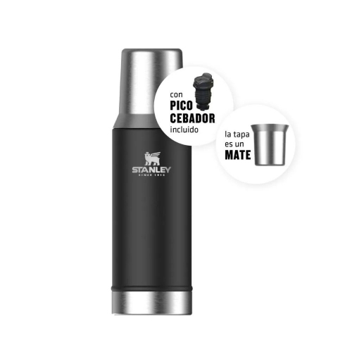 Imagen miniatura Termo Stanley 800ml Acero Inoxidable Negro