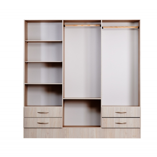 Imagen Placard Ropero Platinum Mod 916 1&comma;86mts Color Gris