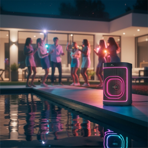 Imagen miniatura Torre de Sonido Noblex 94SQ108G1 3100W BT Luces Karaoke