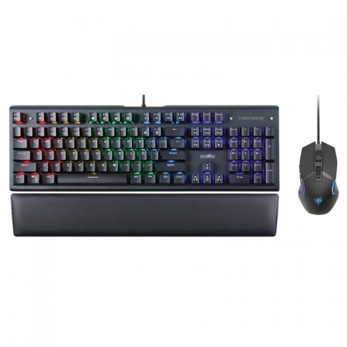 Teclado &plus; Mouse Pegasus Level Up USB Luz LED