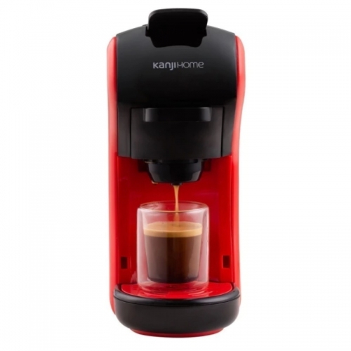 Cafetera Cápsulas Kanji CM1500NC01 1500W 19BAR 0&period;7Lts Rojo