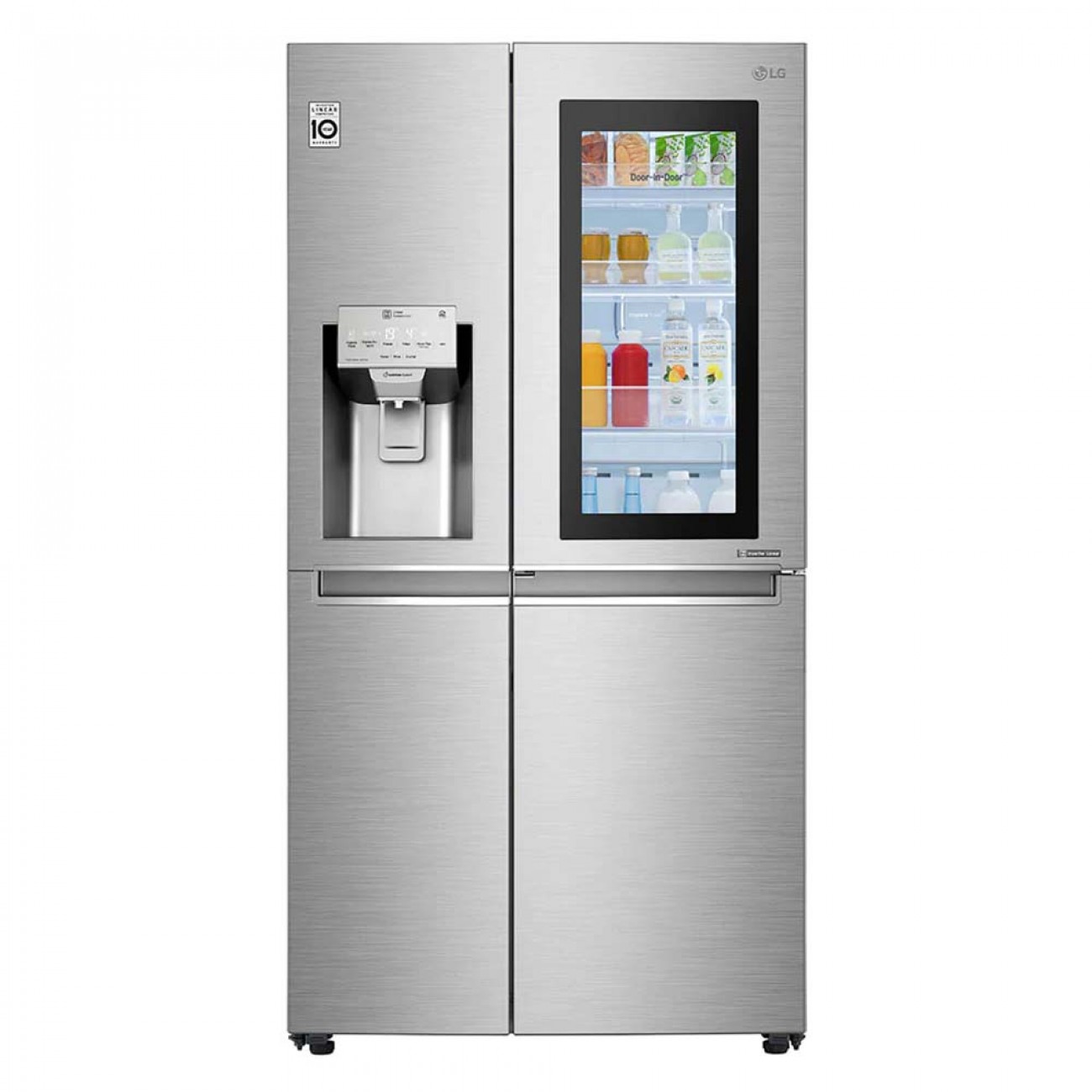 Imagen Heladera Side By Side Inverter Lg Ls74sxsx 690l Digital Inox
