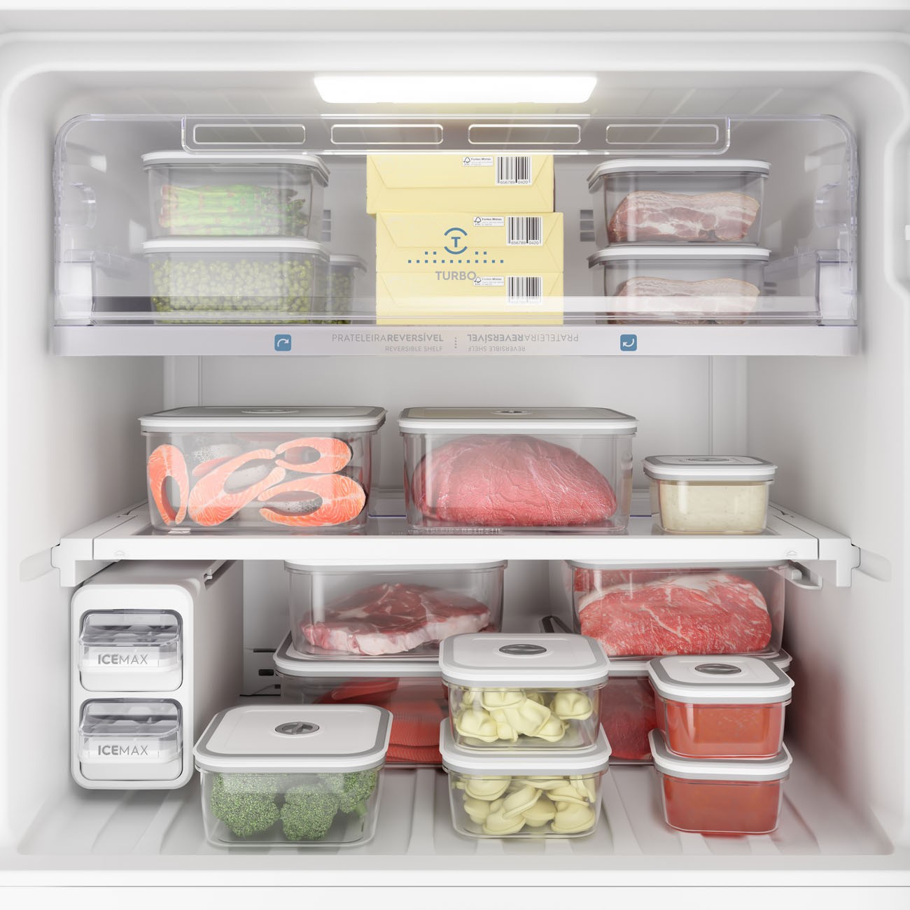 Imagen Heladera No Frost Inverter Electrolux If55s 461 Lts Inox