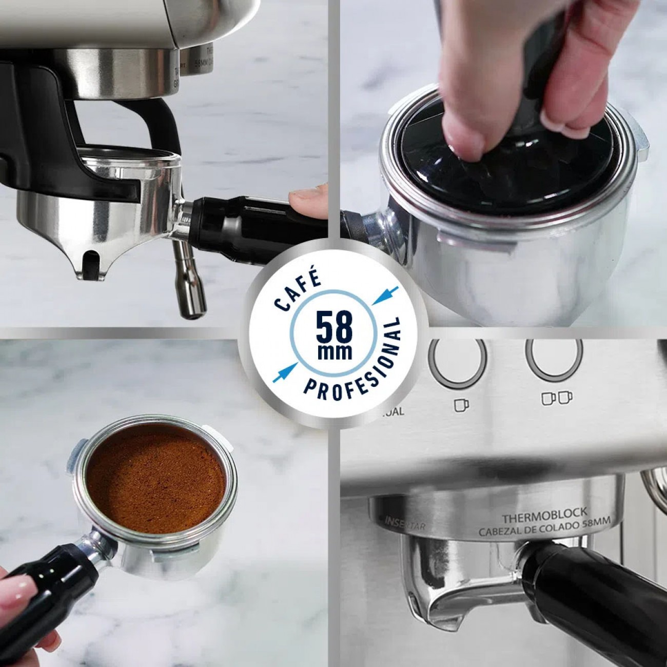 Imagen Cafetera Expreso Oster Em7300 15 Bar Molinillo 30 Modos