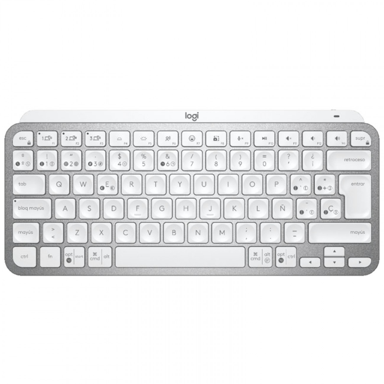 Imagen Teclado Inalámbrico Logitech Mx Keys Mini Retroiluminado Gris