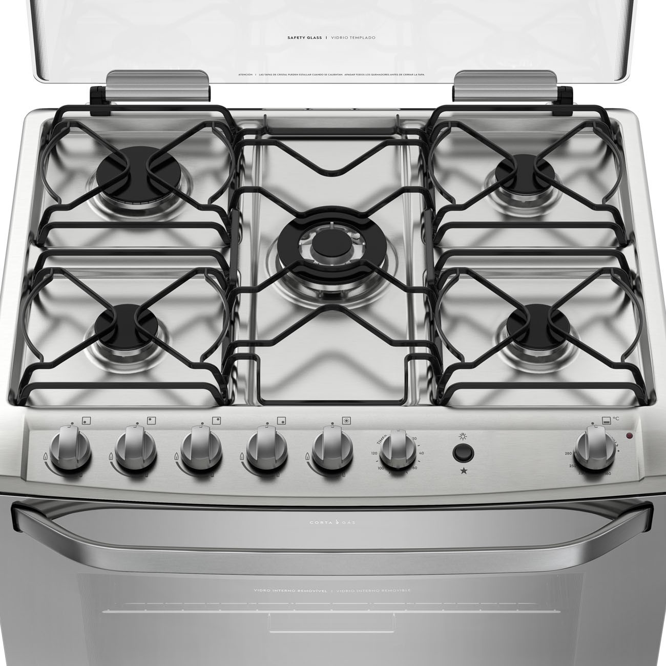 Imagen Cocina Multigas Electrolux 76gsr Encendido 5h 76 Cm Inox