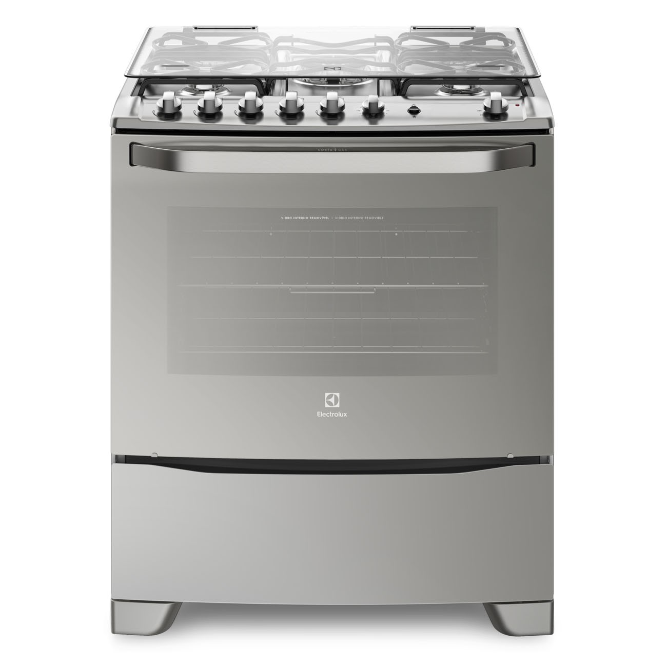 Imagen Cocina Multigas Electrolux 76gsr Encendido 5h 76 Cm Inox