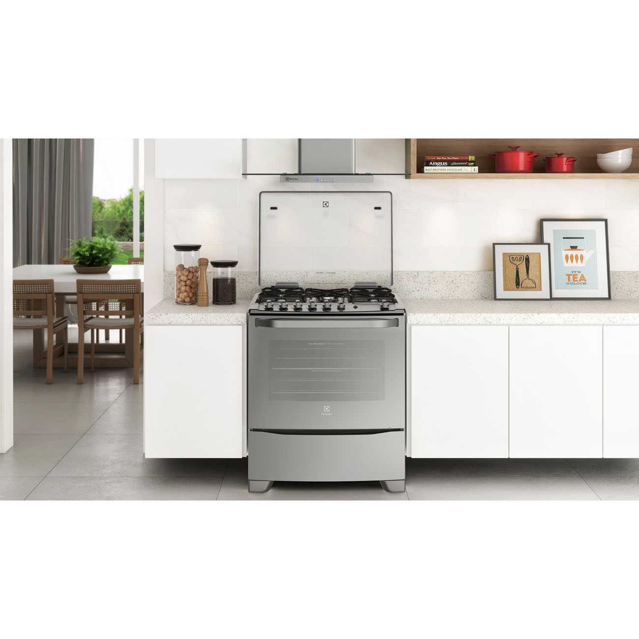 Imagen Cocina Multigas Electrolux 76gsr Encendido 5h 76 Cm Inox