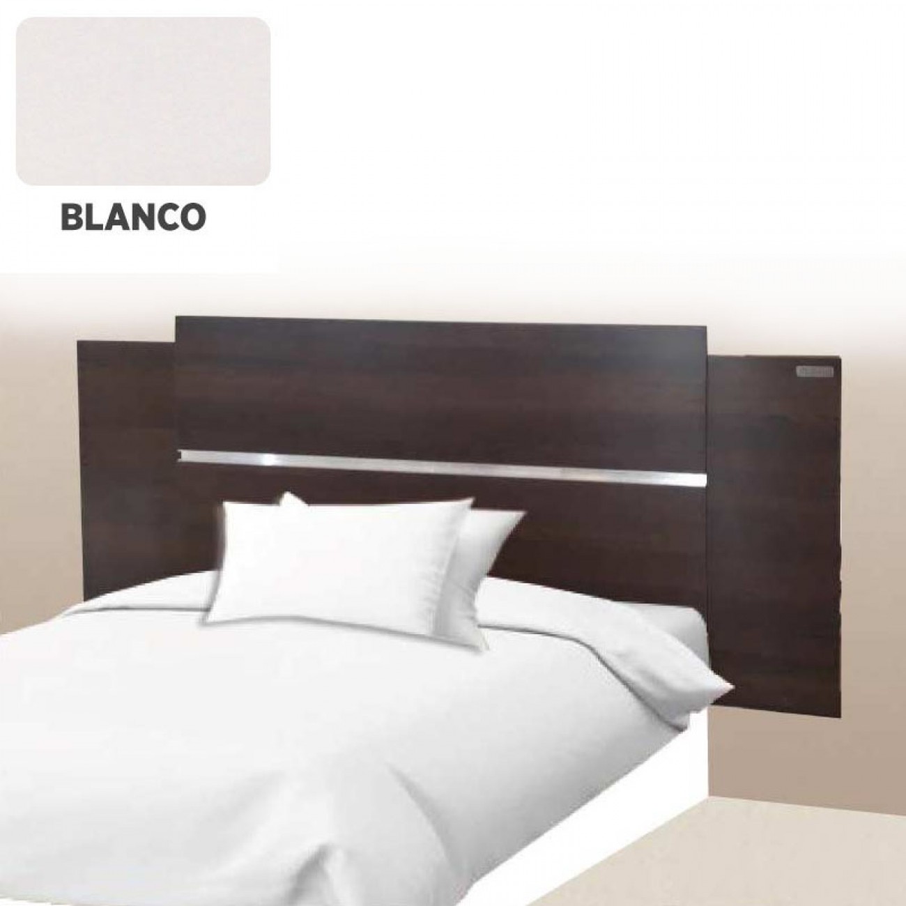 Imagen Respaldo Cama Sommier Platinum 1040 Extensible 1.44/57/63 M Blanco