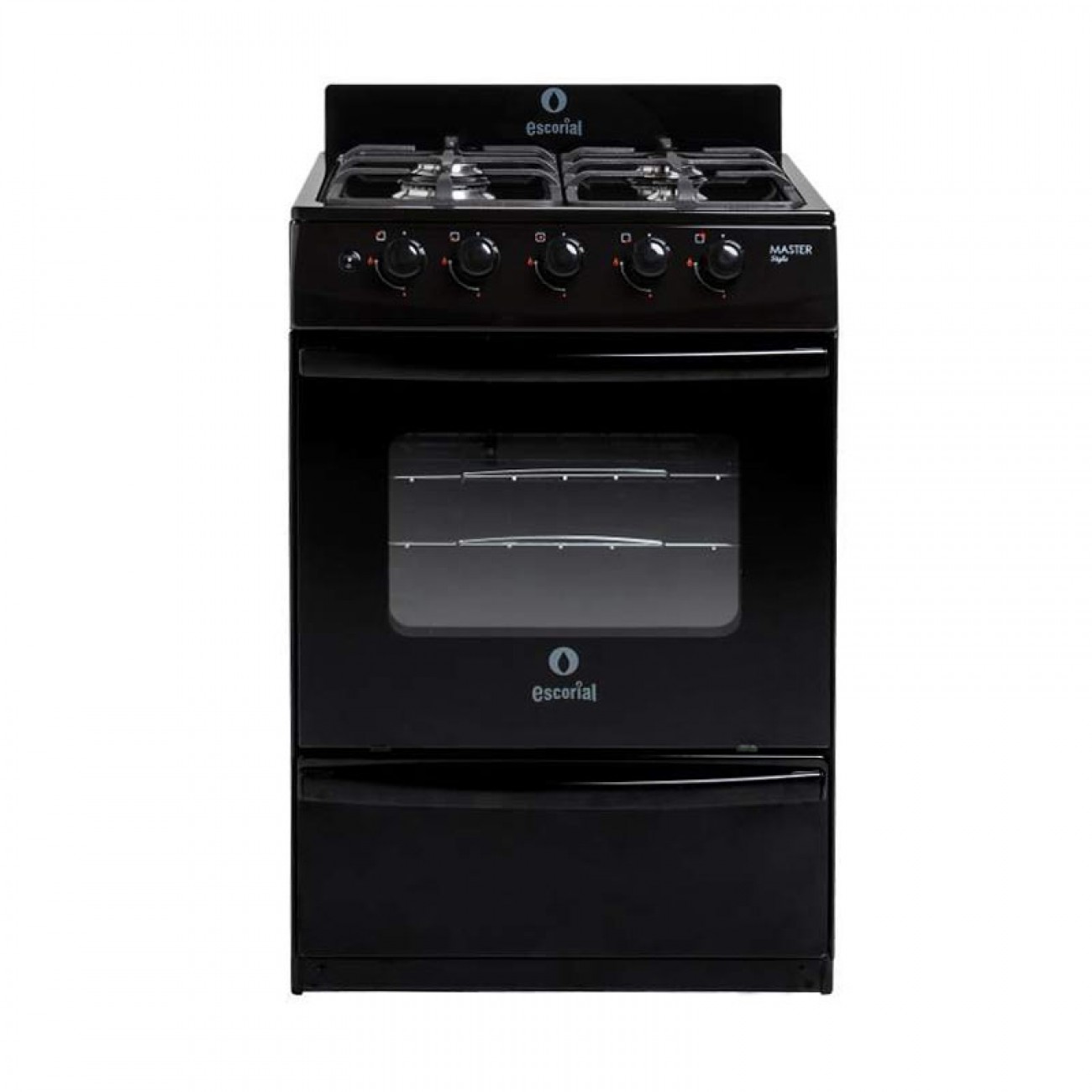 Imagen Cocina Multigas Escorial Master Style 4h 56 Cm Con Luz Negra