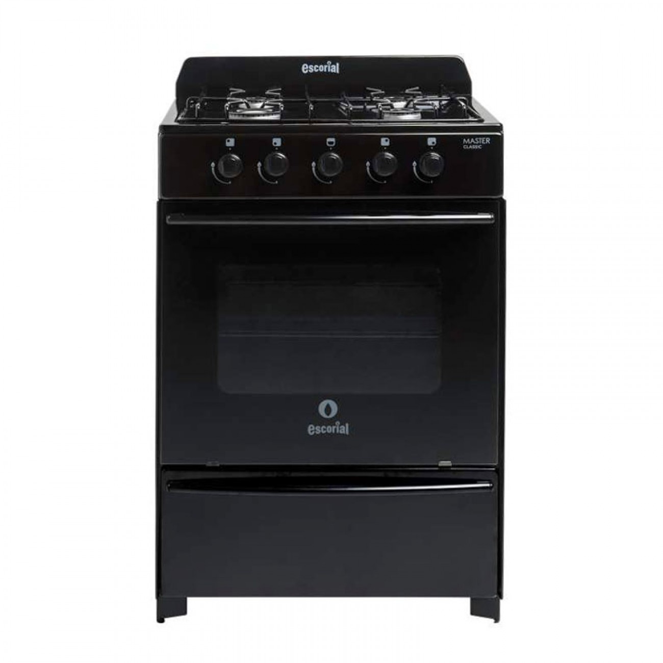 Imagen Cocina Escorial Master Classic 4h 56 Cm Negra Gas Natural