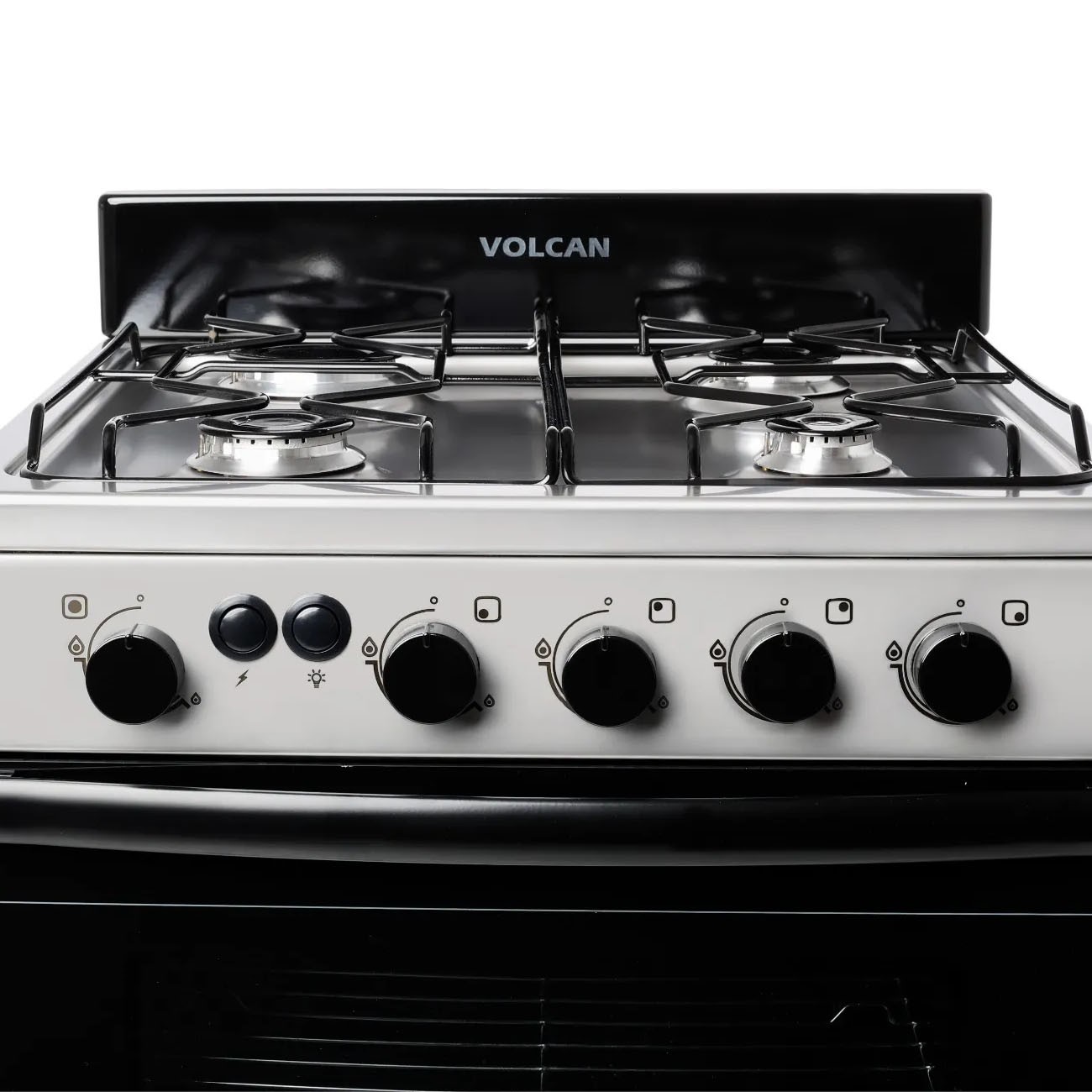 Imagen Cocina Multigas Volcan 87673v 4h 55cm Luz Encendido Inox