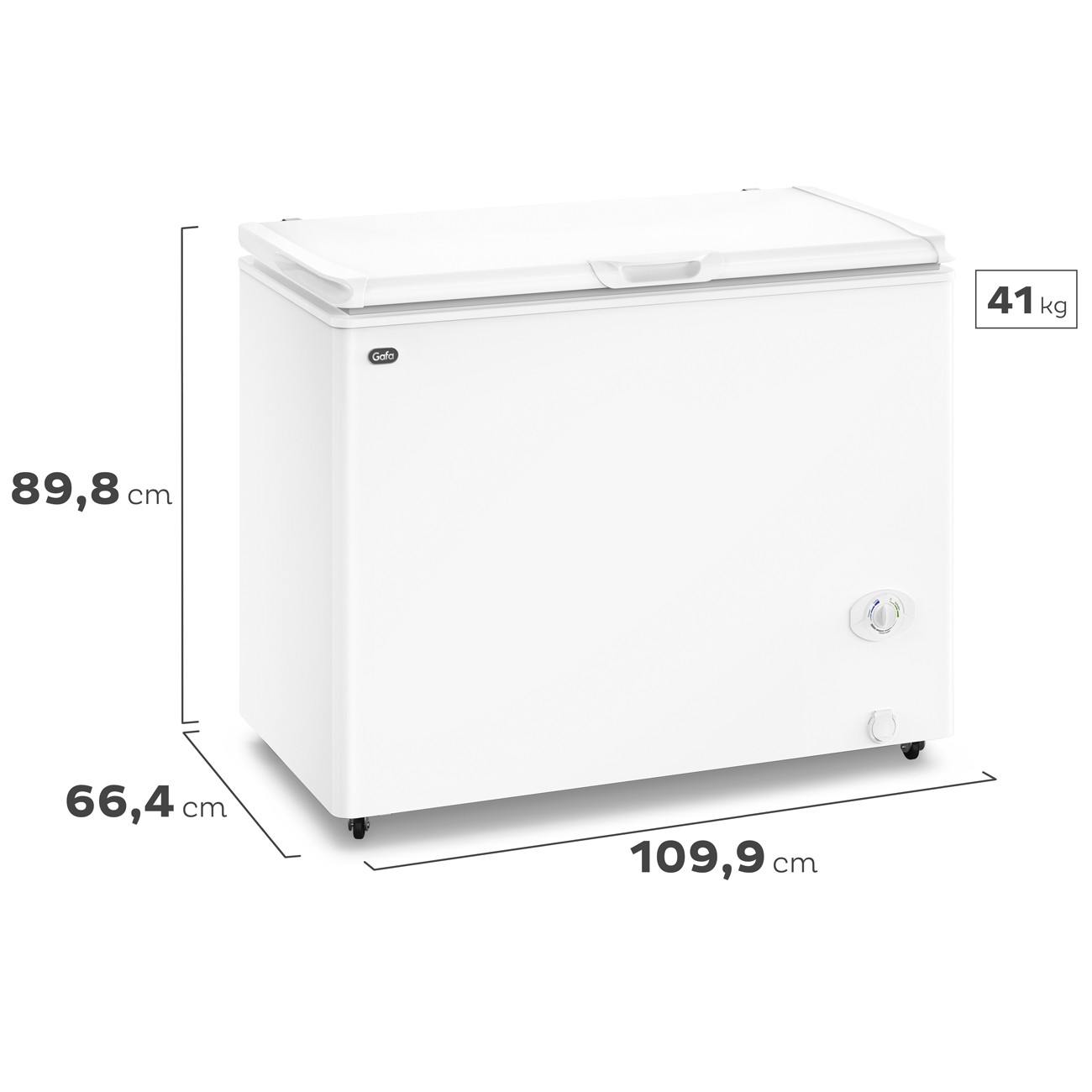 Imagen Freezer Horizontal Inverter Gafa Fghi300b-l 280 Lts Blanco