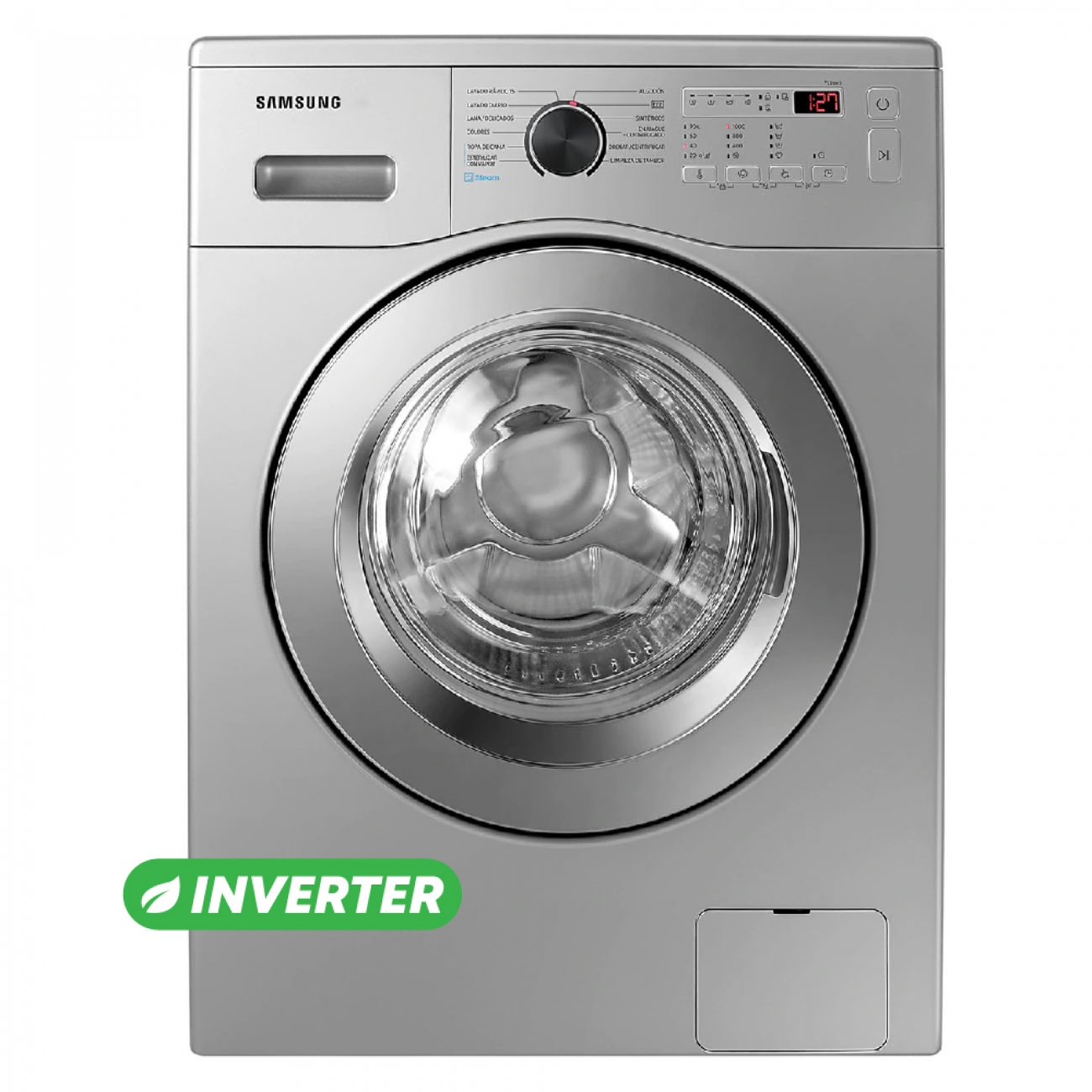 Imagen Lavarropas Automático Inverter Samsung Ww65a Silver 6.5 Kg
