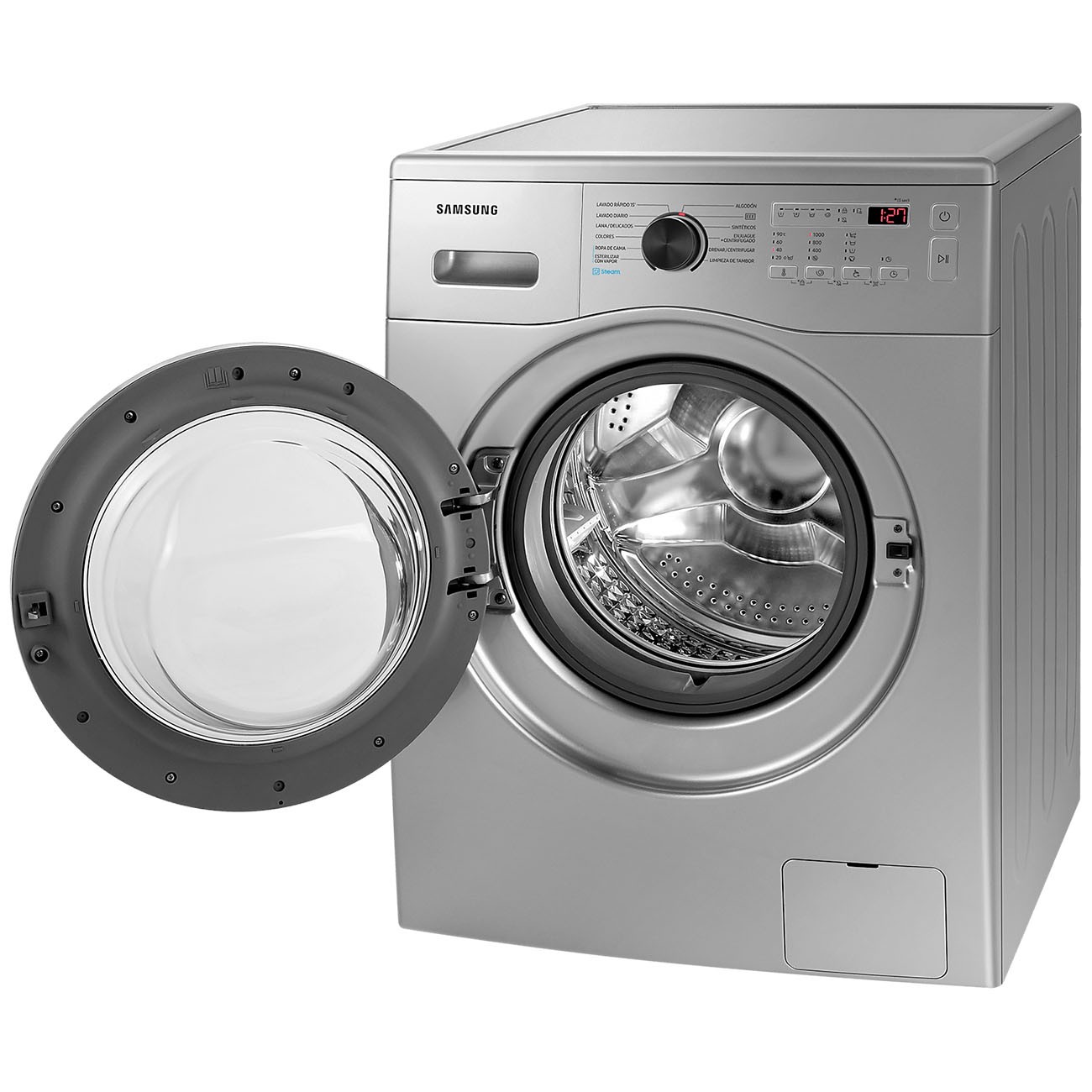 Imagen Lavarropas Automático Inverter Samsung Ww65a Silver 6.5 Kg