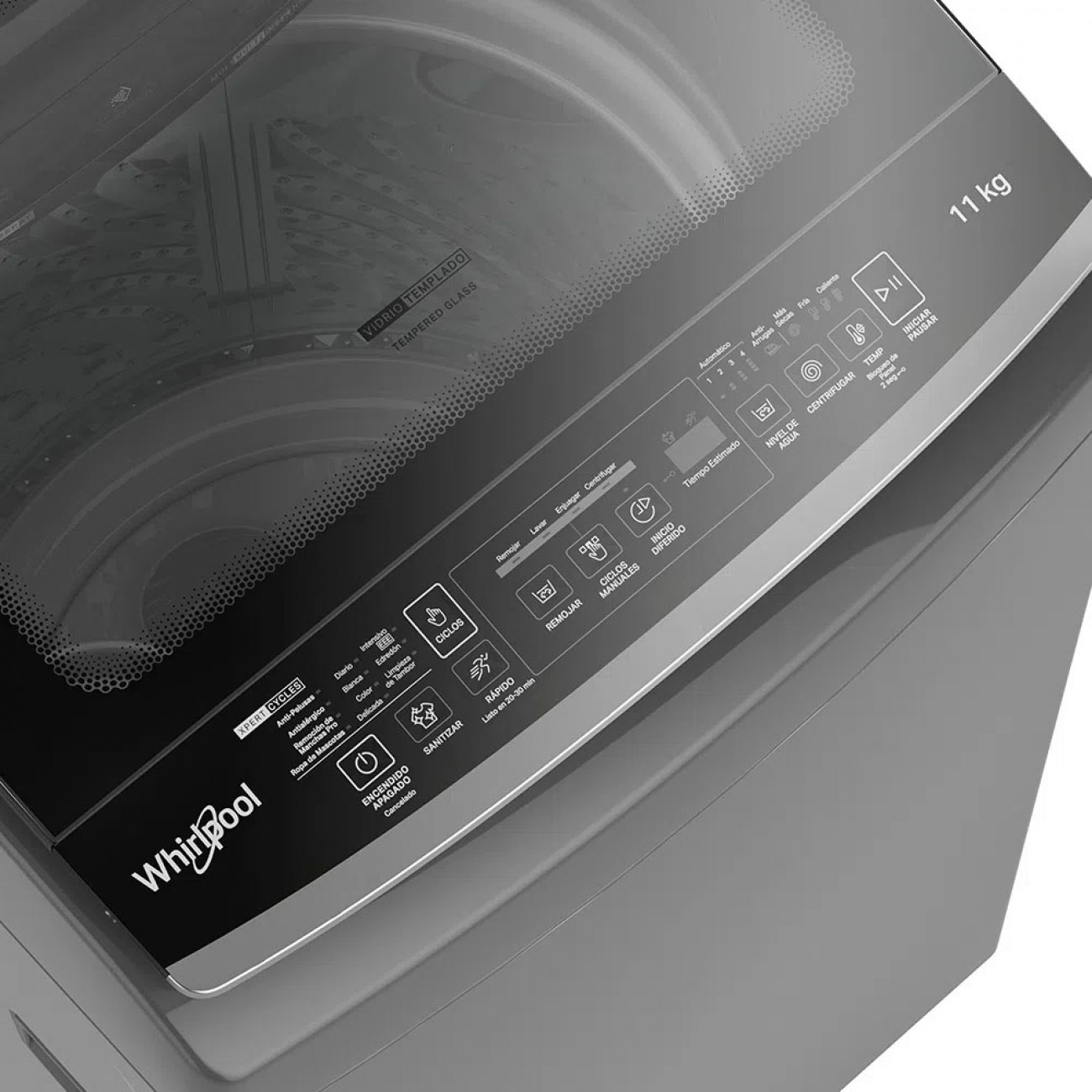 Imagen Lavarropas Automático Whirlpool Ww11bt 11 Kg 700 Rpm Gris