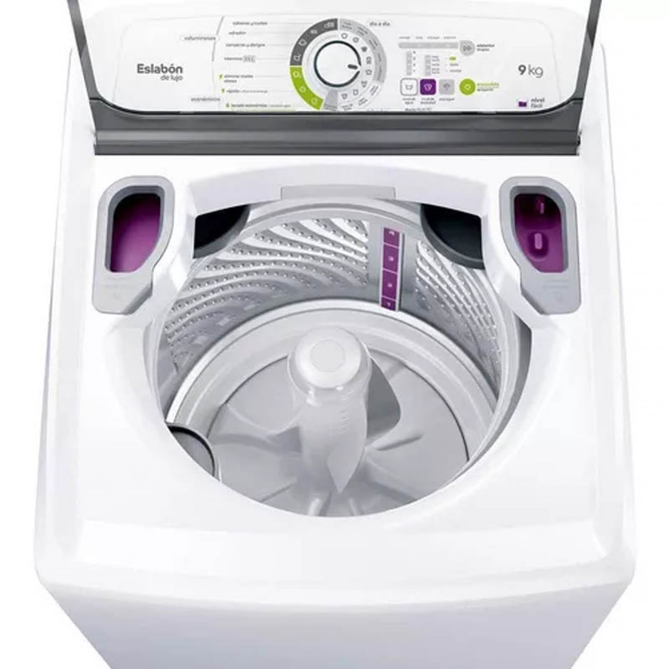 Imagen Lavarropas Automático Eslabón De Lujo Ewh09ab 9kg 700rpm Blanco