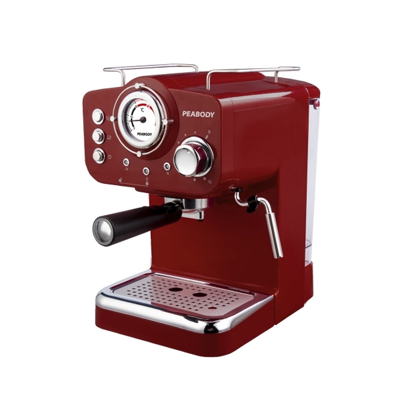 Imagen Cafetera Express Peabody Pe-ce5003 20 Bar Apto C&aacute;psulas Roja