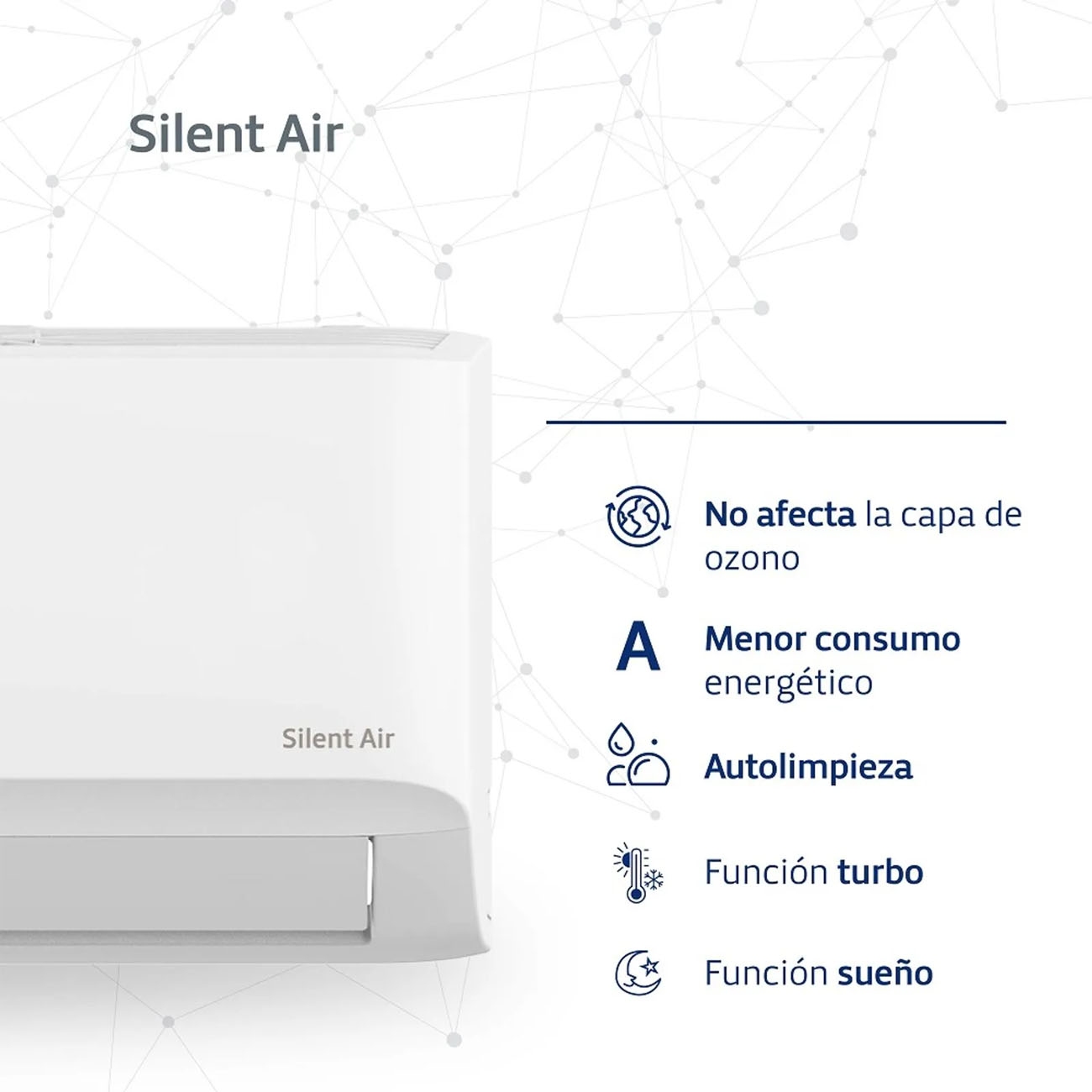 Imagen Aire Acond Split Inverter Bgh Bsi65wcgt 6500w Frío/calor