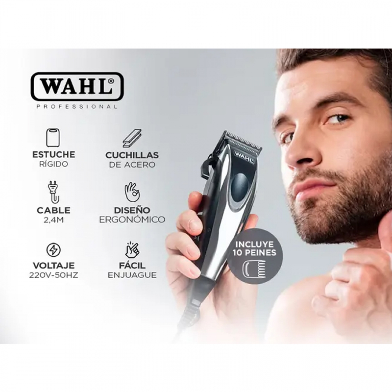 Imagen Combo De Cortadora De Pelo + Trimmer Wahl Cut & Detail Cable