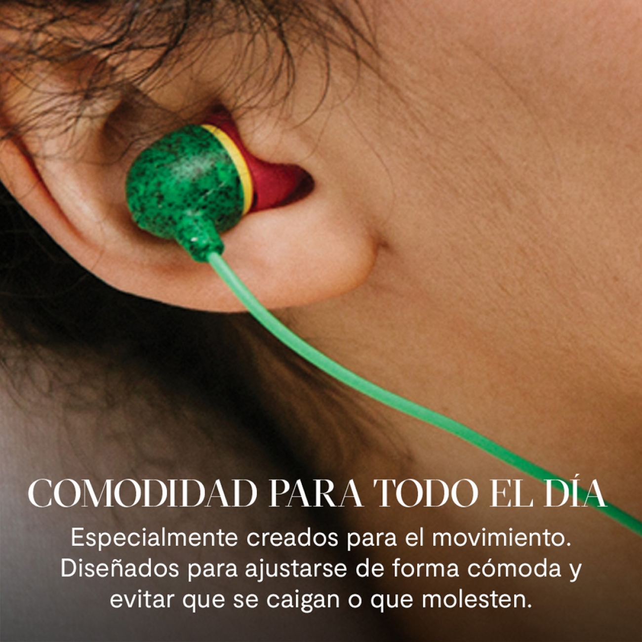 Imagen Auriculares Con Cable In-ear House Of Marley Little Bird Rasta