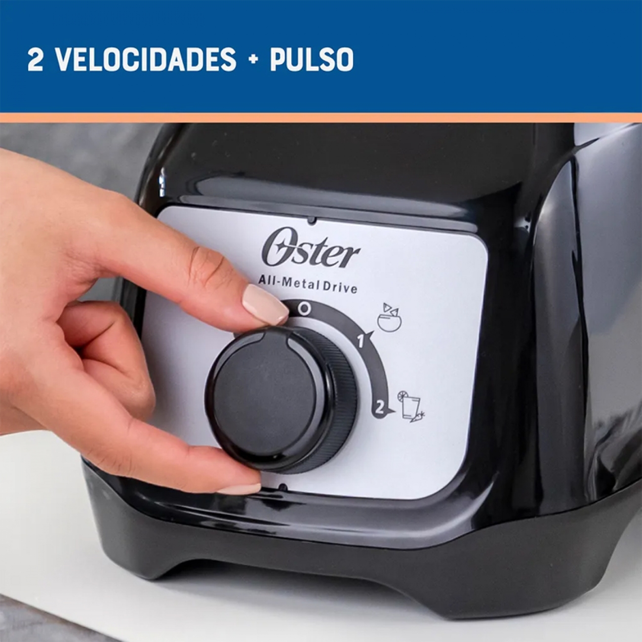 Imagen Licuadora Oster Blstkapbrd 550w 1,25 Lts Negra