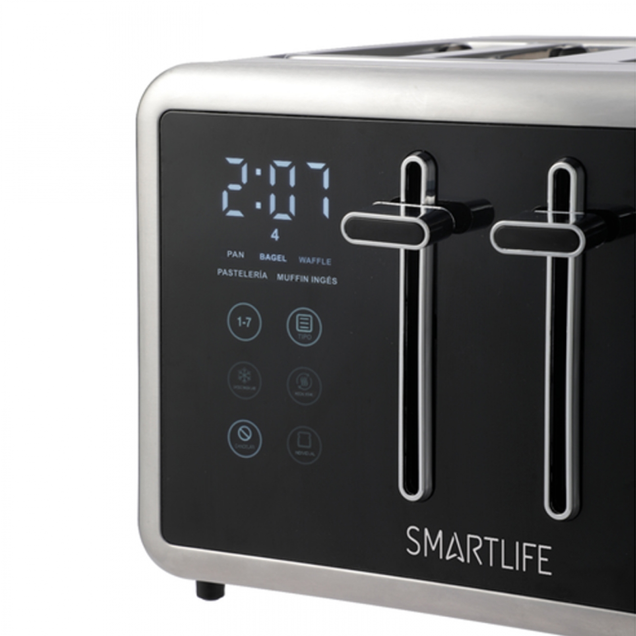 Imagen Tostadora Eléctrica Smartlife Sl-tod1520 4 Bandejas Led