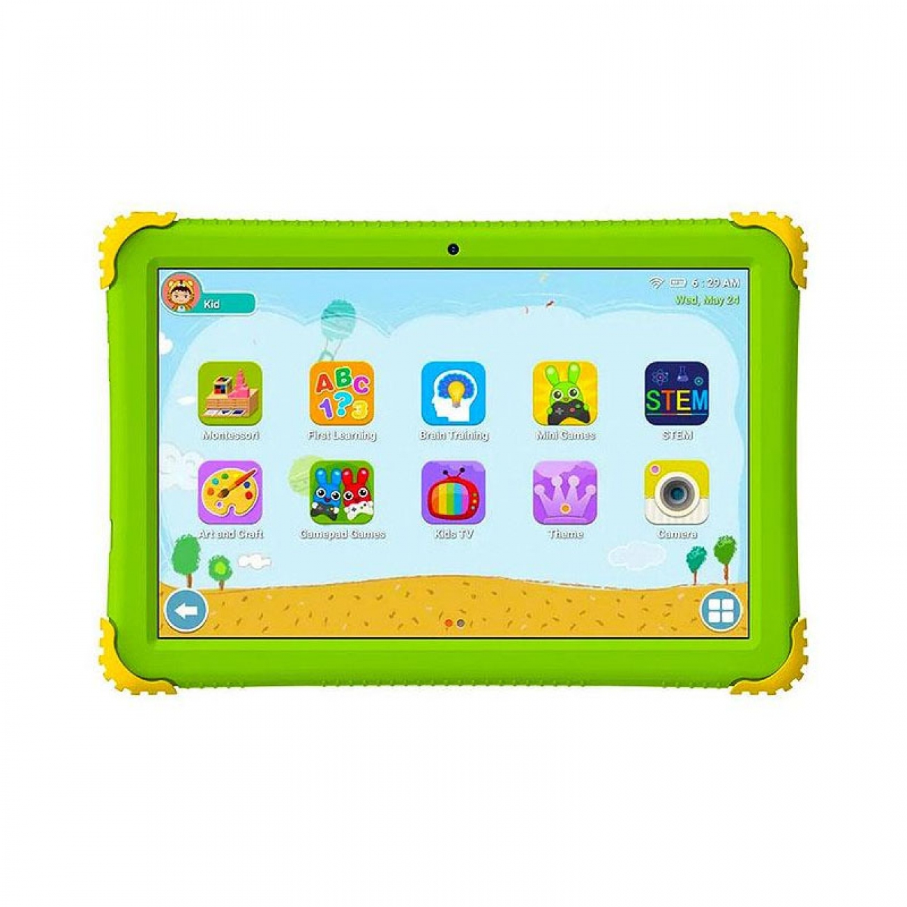 Imagen Tablet Sky Kids Pro 10" 3/64 Gb Android 13 C/funda Verde