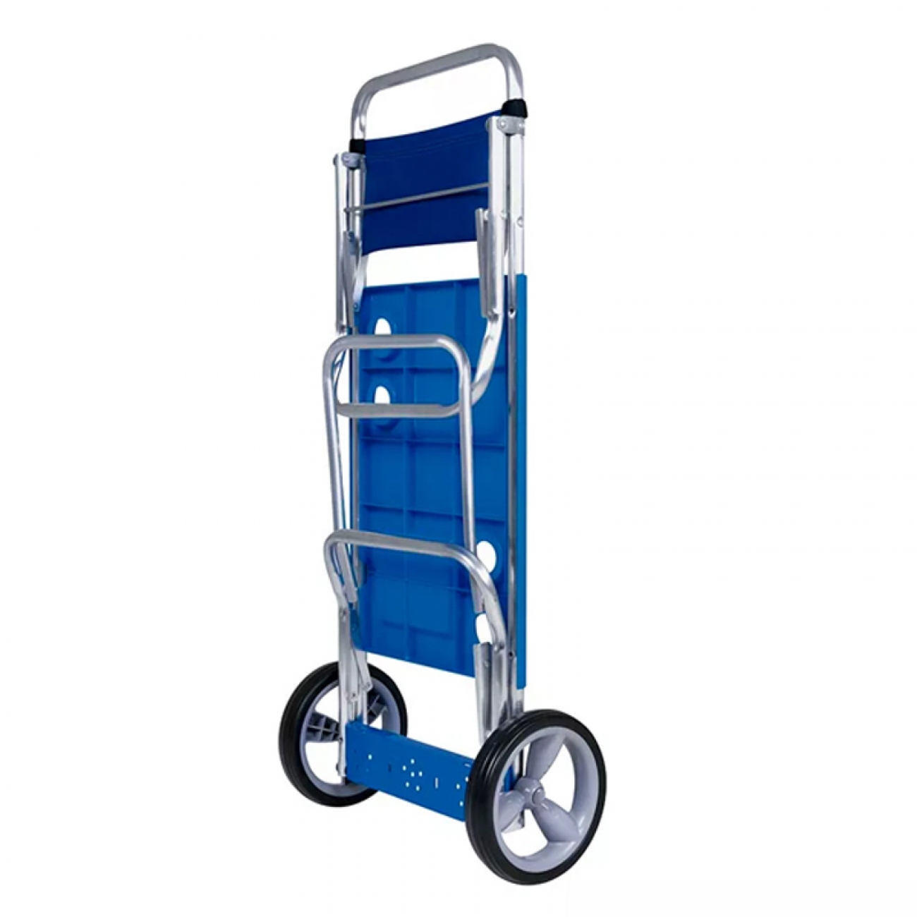 Imagen Carrito De Playa Mor P/reposeras Mesa Plegable Aluminio Azul