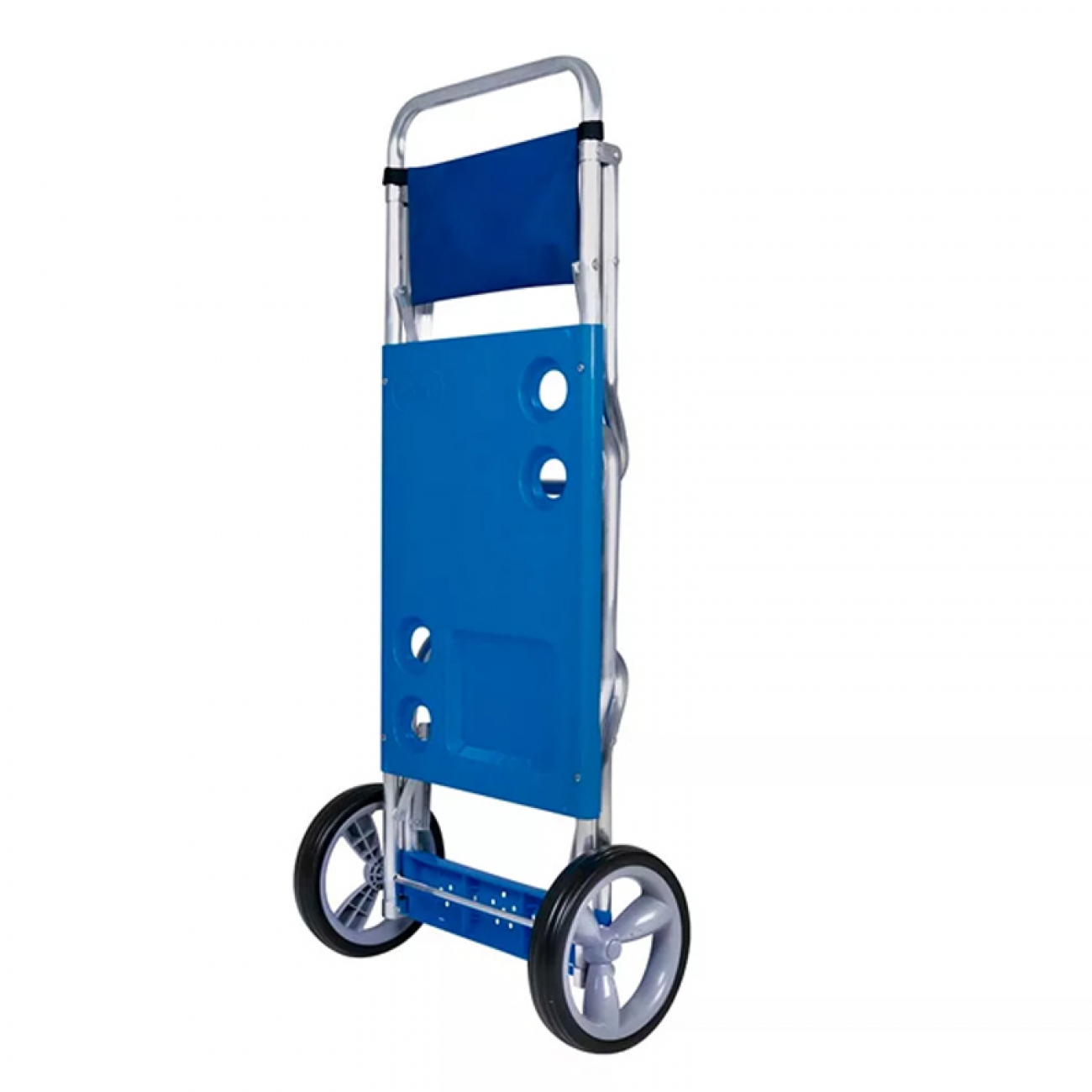 Imagen Carrito De Playa Mor P/reposeras Mesa Plegable Aluminio Azul