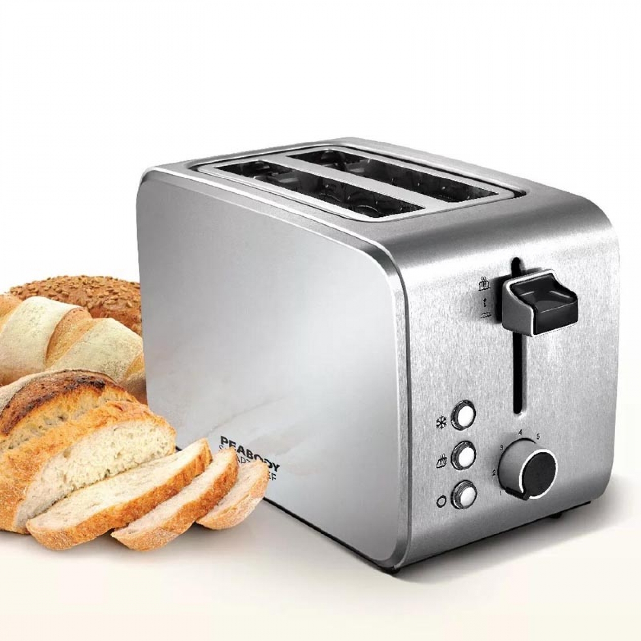 Imagen Tostadora Peabody Pe-t8127 1000w 3funciones