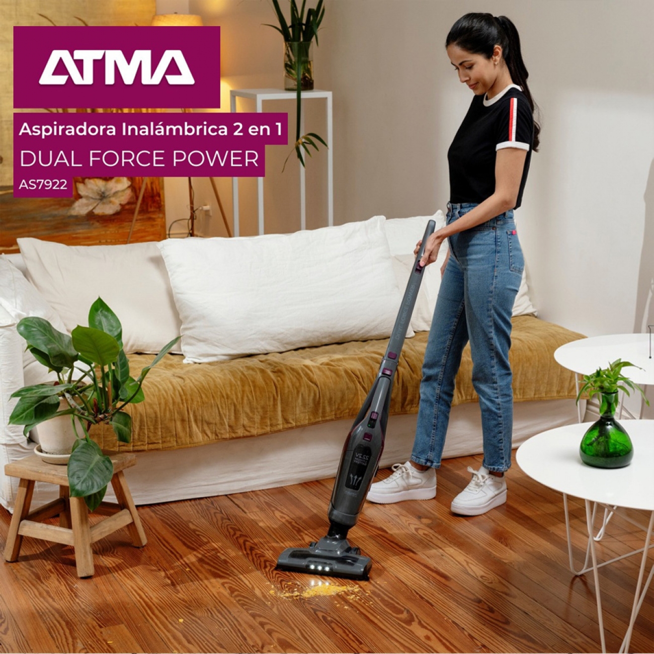 Imagen Aspiradora Atma 94as7922pi 1500w 20l Inalambrica
